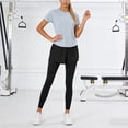 thumbnail image 2 of Ccpelsie 2 Piece Workout Sets for Women High Waisted Legging Tummy Control Yoga Sports Clothes(Light Blue,XL), 2 of 6