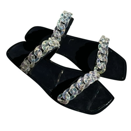 

VKEKIEO Summer Sandals For Women Flat Slip On Sandals Roman Shoes Open Toe Casual Sandals Slippers
