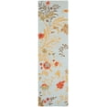 thumbnail image 2 of SAFAVIEH Blossom Kelly Floral Flower Wool Runner Rug, Blue/Multi, 2'3" x 11', 2 of 4