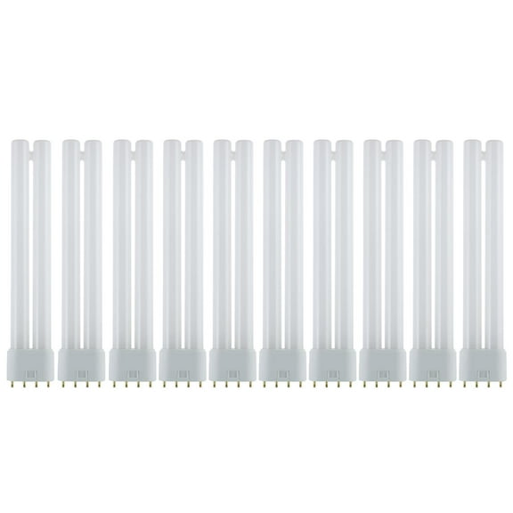 Sunlite FT18DL/830/10PK 18W 9" Twin Tube Fluorescent Ceiling Light Fixtures