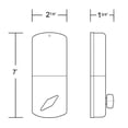 thumbnail image 5 of MiLocks BLEF-02SN Bluetooth/Keypad Deadbolt, Satin Nickel, 5 of 5