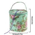 thumbnail image 2 of Qonioi Knitting Yarn Storage Bag, Round Crochet Yarn Tote with Holes, Wool Storage Basket, Craft Yarn Organizer, 2 of 2