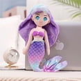 thumbnail image 2 of Mermaid Plush Doll, Mermaid Princess Dolls, Mermaid Toy, Cartoon Children's Soft Toys, animal Plush Toy, Collectible Cuddly Stuffed for Girls Birthday Gift, 2 of 5