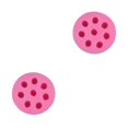 thumbnail image 2 of kurtrusly DIY Silicone Fondant Mold Blueberry Raspberry Strawberry Simulation Fruit Cake Chocolate Biscuit Candle Mould Decor Pink/Type A 2Set, 2 of 6