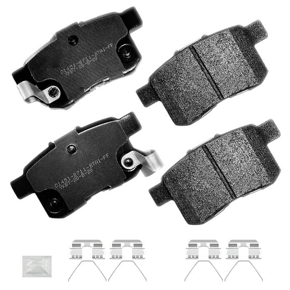 ACB ZONE 4PCS Rear Ceramic Brake Pads for 2009-2017 Honda Accord Acura TSX