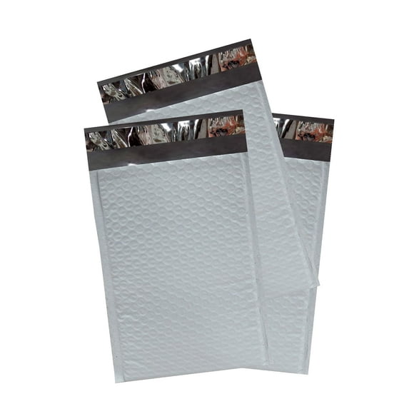 Yens Poly Bubble Mailers 4x8 500 Pack Self Seal Adhesive Shipping Bags, Cushioning Padded Envelopes for Shipping, Mailing, Packaging Useable Space 4x7 PM#000-500