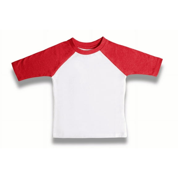 Red Kids Raglan T-Shirt – Cheerful Cherry | Toddler & Youth Print-Ready Tee