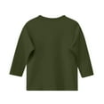 thumbnail image 4 of Grblisyd GirlsTops 3/4 Sleeve Back To School Kids Cute Letter Print Crewneck T-Shirts Summer Blouse Graphic Tees 10-12 Years, 4 of 4