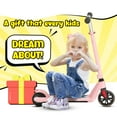 thumbnail image 3 of SANOPY 120W Electric Scooter for Kids , 6+ Boys and Girls Safe Kick Scooter, up to 8 MPH, 80 Mins Ride Time, Adjustable Speed & Height, Colorful Lights, LED Display, New Pink, 3 of 9