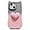 Brown Pink, variant on for iPhone 15 Case 6.1" for Women Cute 3D Love Heart Kawaii Cat Ear Gradient Color Soft Silicone Shockproof Protective Arc Edge Bumper Aesthetic Phone Cover (Brown Pink)