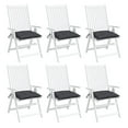 thumbnail image 4 of REKHH Anthracite Square Chair Cushions Set of 6 | 15.7X15.7X2.8 in Oxford Fabric Water Resistant Non Slip Feet Contemporary Design for Indoor Outdoor Use Cushion Sofa Patio Seat Pad Garden Office, 4 of 9