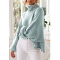 thumbnail image 4 of Women’s Turtleneck Knit Sweater Long Sleeve Soft Classic Fit Pullover Tops,L, 4 of 5