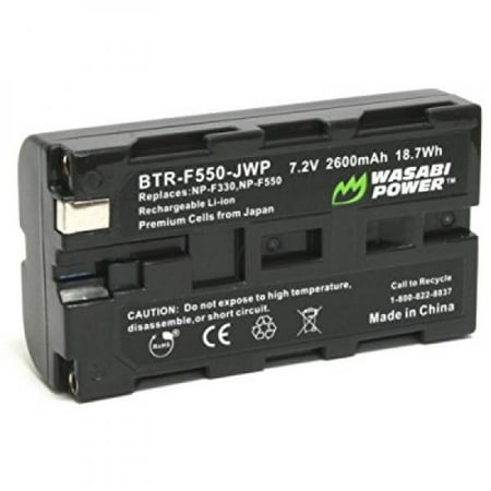 Np F550 Camcorder Battery - Wasabi Power Battery for Sony NP-F330, NP-F530, NP-F550, NP-F570 (2600mAh)