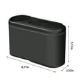 thumbnail image 2 of CxhicLuv Car Trash Can, Auto Interior Bin, Leather Leakproof Door-Mounted Storage, Vehicle Organizer Accessories, Garbage & Item Storage for Car Owners, Families, Commuters, Black, 2 of 8