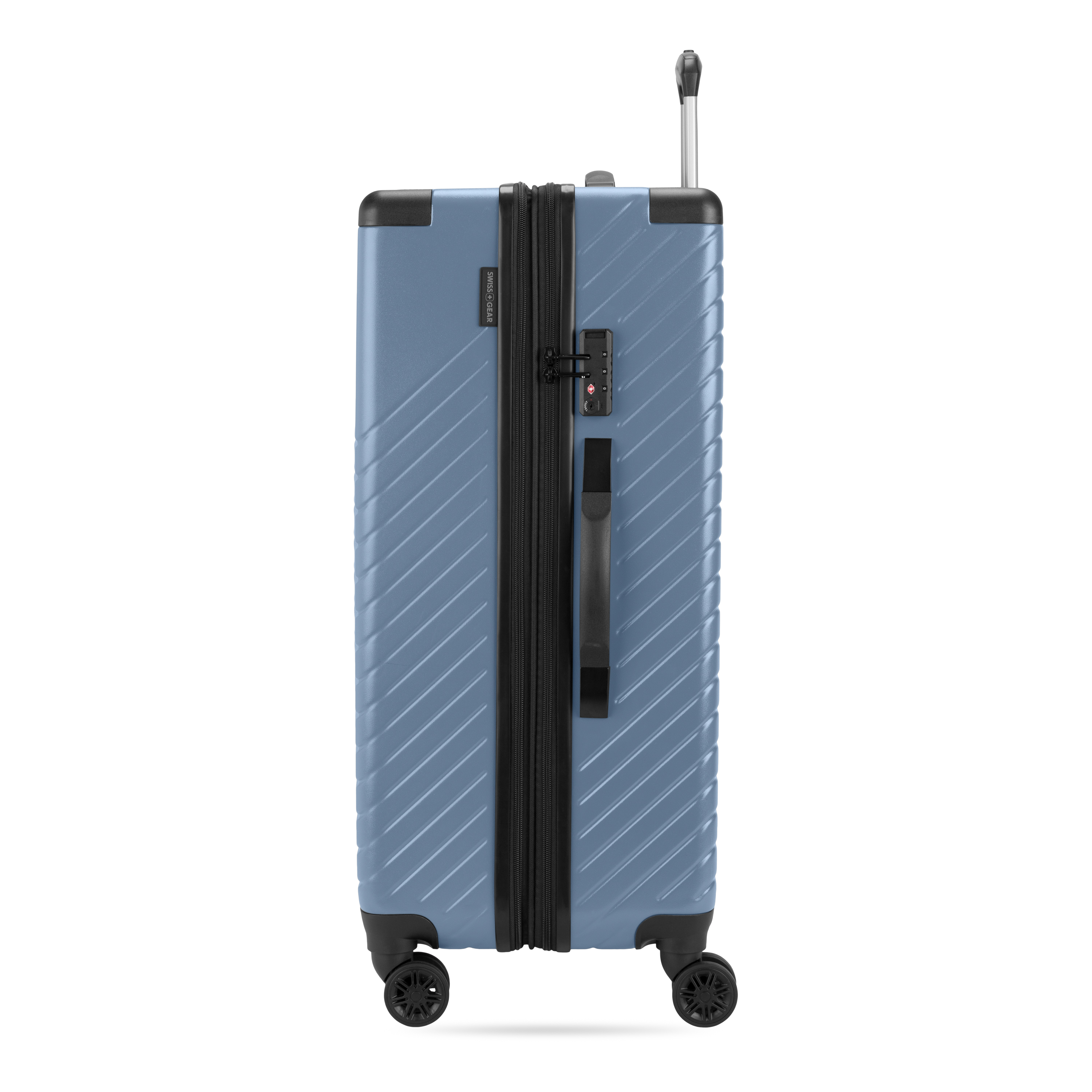 SWISSGEAR Edge Hardside Large Checked Spinner, Slate Blue