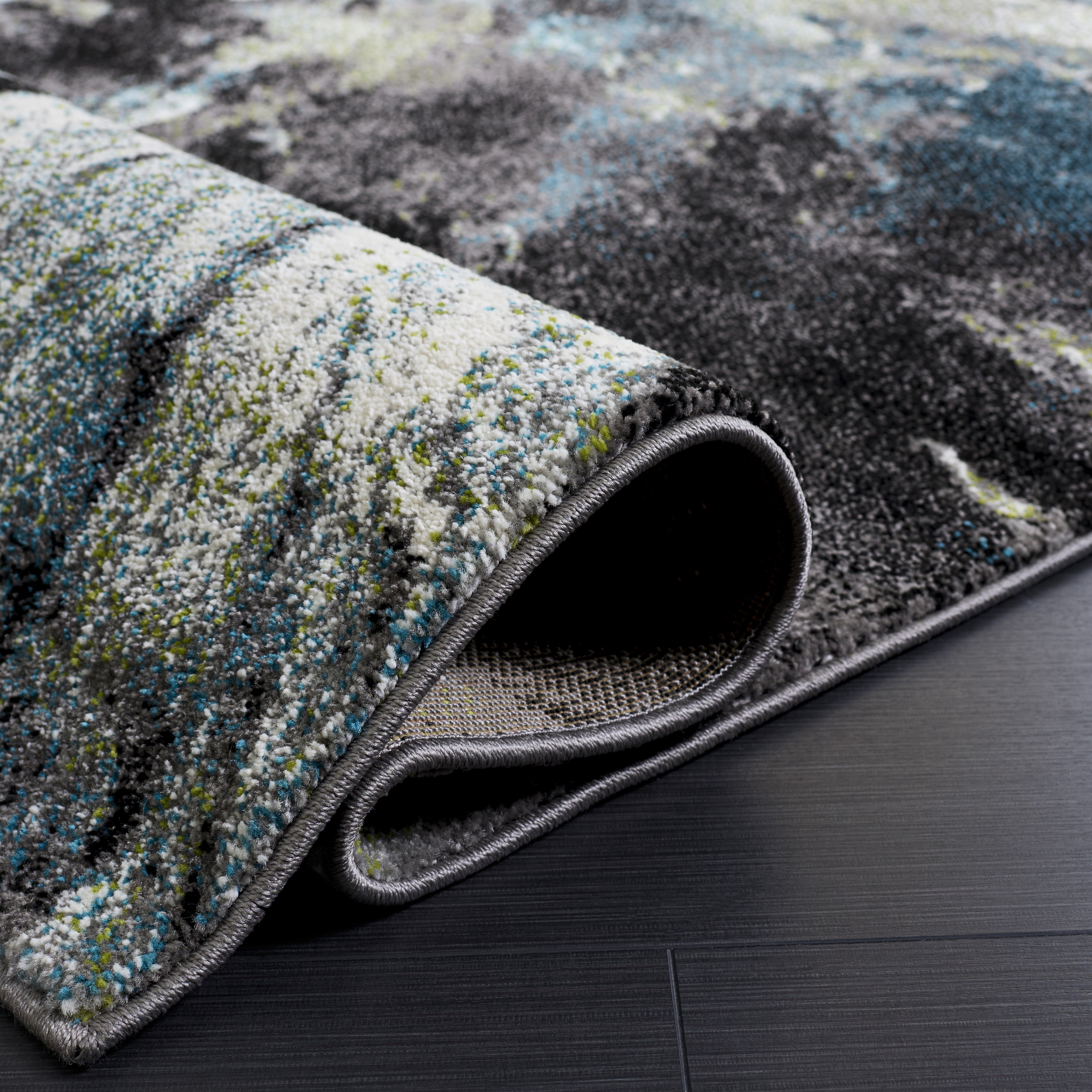 Safavieh Glacier Landen Abstract Runner Rug, Blue/Multi, 2'3" x 10'