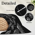 thumbnail image 3 of Spring Dandelion Pillow Covers 16"x24", Modern Country Flower Black White Soft Brushed Microfiber Breathable Throw Pillow Covers, Decorative Pillowcase with Zipper for Couch Sofa Bedroom Living Room, 3 of 9