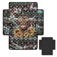 thumbnail image 2 of Kuiaobaty Aztec Sunflower Print Reclining Sofa Cover 24 x 38 Inches, Highland Cow Print Armless Seat Cushion Slipcover, Non Slip Quilted Furniture Protector Fit Most Recliners, 2 of 7