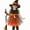 L375-multicolor, variant on Jurebecia Halloween Witch Costume for Girls - Princess Halloween Dress Cosplay up Kids 4T,3-4 Years