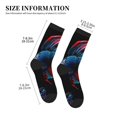 thumbnail image 3 of KLL Colorful Betta Fish Print Cool Socks Men's Women's Crew Socks Funny Crazy Novelty Stockings, 3 of 7