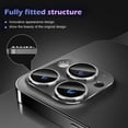 thumbnail image 2 of Hionly for 2 Pack iPhone 16 Pro Max/iPhone 16 Pro Metal Camera Lens Protector - Silver, 2 of 6