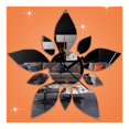 thumbnail image 3 of Acrylic Home Sticking Wall Clock Five-pointed Star Flower, 3 of 3