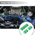 thumbnail image 2 of Unique Bargains 2 Set 8mm Car Auto Engine Spark Plug Wire Separator Looms Divider Organizer Clamp Aluminum Alloy Blue, 2 of 7