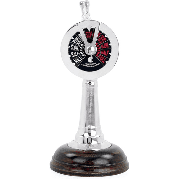 Engine Order Telegraph Chadburn Nautical Maritime Home Decor Accent & Collectible Figurines with Functional Bell | Gifts & Decor | Nagina International (14 Inches, Nickel Plated)