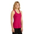 thumbnail image 4 of District Made Ladies Solid Gathered Racerback Tank-S (Watermelon), 4 of 6