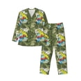 thumbnail image 1 of Balery Surfing Dinosaur Pijama para Hombre de Dos Piezas con Manga Larga, Conjunto de Dormir y Descanso Suave con Bolsillos-Small, 1 of 7
