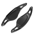 thumbnail image 1 of Ofertas Únicas Par de cubiertas de palanca de cambio de volante de coche negro, extensión de palanca de cambio de aleación de aluminio para BMW Serie 3 X3, 1 of 5