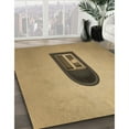 thumbnail image 3 of Ahgly Company Tapis Rond Lavable en Machine Intérieur Transitionnel Orange, 4 Pieds Rond, 3 of 7
