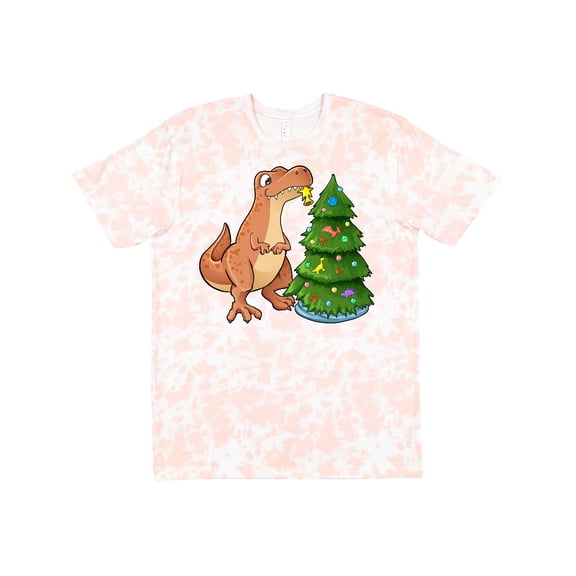 Inktastic Tyrannosaurus Rex Decorating Christmas Tree T-Shirt