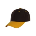 thumbnail image 1 of Casquette de Baseball Ajustable Bicolore, Marron Jaune, 1 of 2