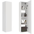 thumbnail image 1 of Muebles para Baño Organizador de Baño Mueble Organizador Armario de Almacenamiento Baño con Estantes Abiertos 30X15.5X120CM(Blanco), 1 of 8