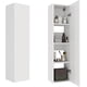 thumbnail image 1 of Muebles para Baño Organizador de Baño Mueble Organizador Armario de Almacenamiento Baño con Estantes Abiertos 30X15.5X120CM(Blanco), 1 of 8