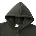 thumbnail image 6 of CAICJ98 Boys Girls Zip Up Hoodie Youth Solid Classic Hoodies Soft Hooded Full Zip Sweatshirts for Children Black,4-5 Years, 6 of 7