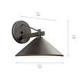 thumbnail image 5 of Kichler Lighting - One Light Outdoor Wall Mount - Outdoor Wall - XLarge - Ripley, 5 of 6