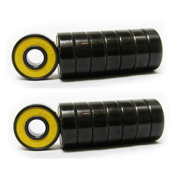 2 PACKS OF 8 Skateboard SKATE BEARINGS Abec 7 608 16pcs