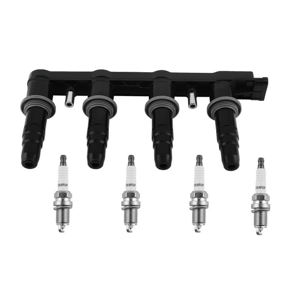 maXpeedingrods UF620 Ignition Coil Pack and Iridium Spark Plugs Fit for Chevrolet Aveo Pontiac G3 Suzuki Swift  L4 1.6L 2009-2011, Ignition Coil Kit Replaces 25186687 55561655 96476983