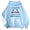 Sky Blue, variant on Bibifish Womens Panda Print Hoodies Casual Graphic Long Sleeve Pullover Tops Casual Cute Loose Fit Lightweight Spring Fall Trendy Hoodies
