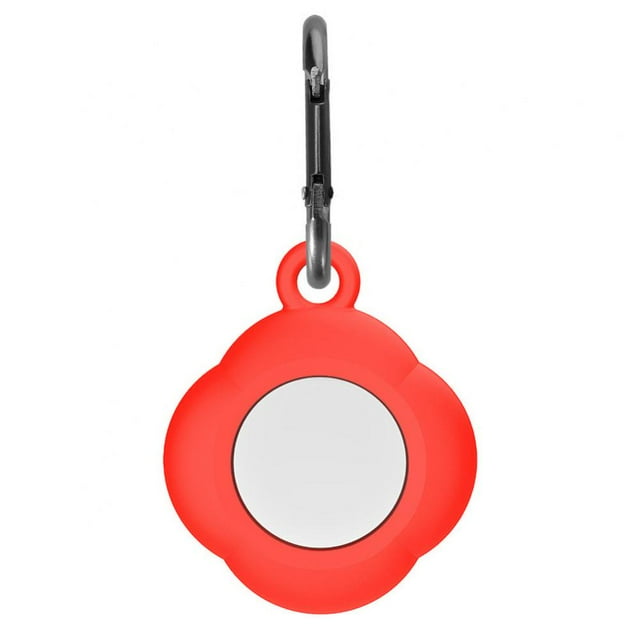 Silicone Case for AirTags with Keychain Lightweight Soft Protective Case and Anti-Lost Metal Key Ring Suitable for AirTag w/8 Colours