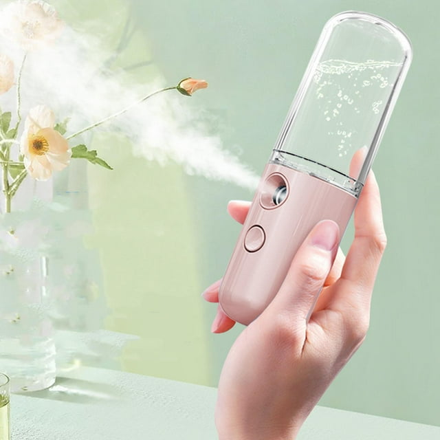 Nano Mist Sprayer Portable USB Charging Face Hydrator Handy Nano Facial Nano Mist Hydrator Nano Water Replenishing Instrument Moisturizing Hydrator for Home
