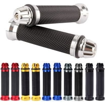Universal 7/8" 22mm Motorcycle Handlebar Grips Gel Rubble Compatible with Chopper Cruiser Bike Street Bike Dirt Bike