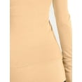 thumbnail image 4 of J. METHOD Women's Snap Button Cardigan Long Sleeve Knit Ribbed Sweater NEWJ181 Sand 2X, 4 of 5