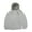 Cloud Grey, variant on Women's Paris Purl Stitch Knit Hat With Pom Pom
