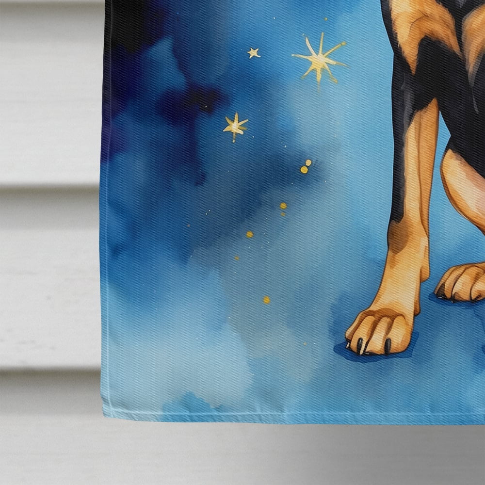 Black and Tan Coonhound My Angel House Flag 28 in x 40 in