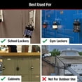 thumbnail image 3 of Jinsinto Locker Lock Set Your Own Combination Padlock, 1 Pack, Colors May Vary, 3 of 5