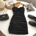 thumbnail image 1 of Vestido corto ajustado con tirantes para mujer, minivestido Sexy a la moda, ropa de calle elegante de estilo coreano para verano, 1 of 6