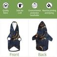 thumbnail image 6 of Honeii Elegant Gold Scrollwork Print Small Dog Hoodies Pet Hooded Sweatshirts Fall Winter Puppy Cat Sweaters Warm Clothes for Small Dogs Outfits Costume-XX-Large, 6 of 7